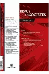 Revue des sociétés 