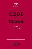 Code du travail 2023, annoté, commenté en ligne