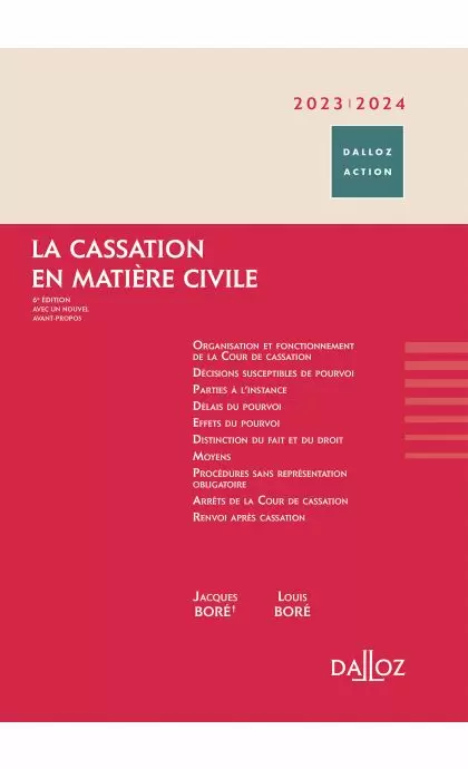 La cassation en matière civile 2023/2024