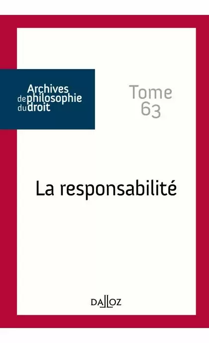 Archives de philosophie du droit | Editions Dalloz