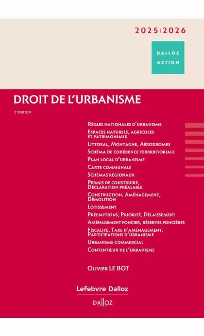 Droit de l'urbanisme 2025/2026
