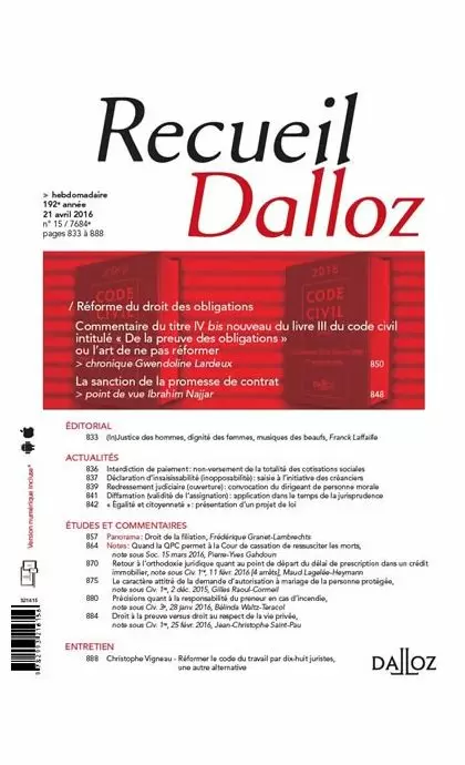 Recueil Dalloz (Abonnement 2023)
