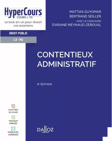 Contentieux administratif HyperCours 08/2021 6e édition livre