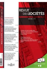 Revue des sociétés 