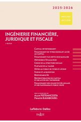Ingénierie financière, juridique et fiscale 2025/2026