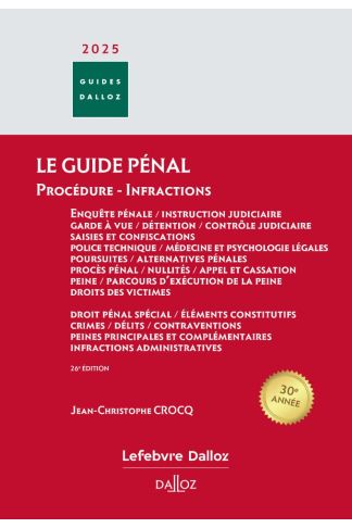 Le guide pénal 2025