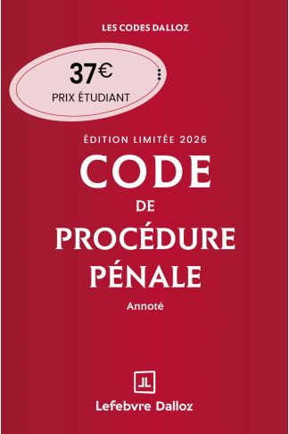 Code de procédure pénale 2026