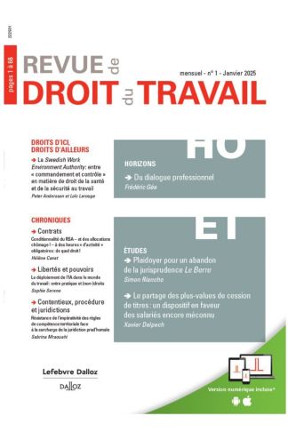 Revue de droit du travail 