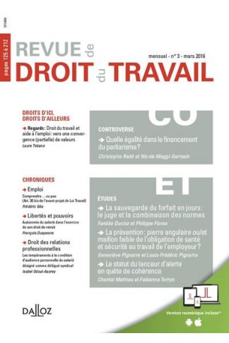 Revue de droit du travail 