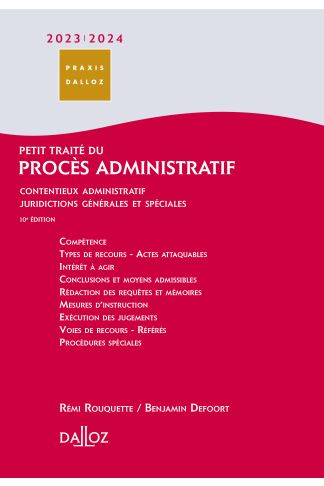 Petit traité du procès administratif 2023/24