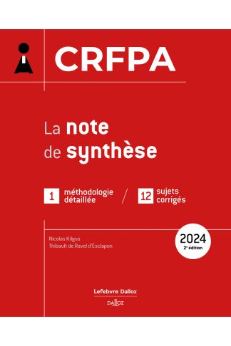CRFPA 2024 - La note de synthèse
