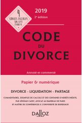 Code du divorce annoté et commenté 2019