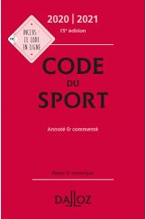 Code du sport 2020-2021, annoté et commenté