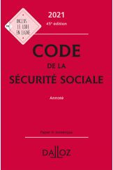 Code de la sécurité sociale 2021, annoté