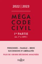 Méga Code civil 2022/2023, 1e partie