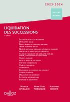 Liquidation des successions 2023/2024