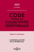 Code général des collectivités territoriales 2023, annoté et commenté