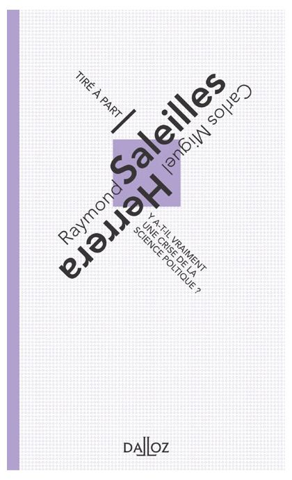 Y a-t-il vraiment une crise de la science politique ?