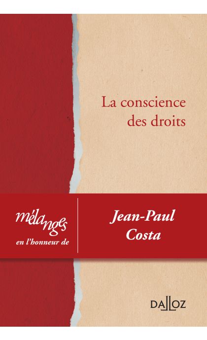 Mélanges en l'honneur de Jean-Paul Costa