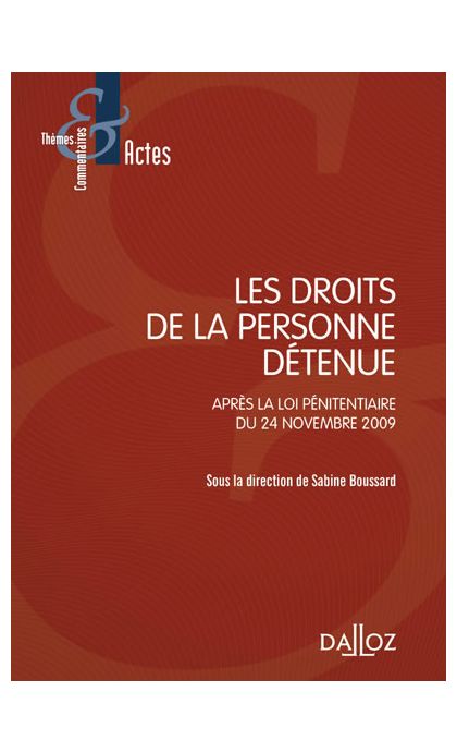 Les droits de la personne détenue