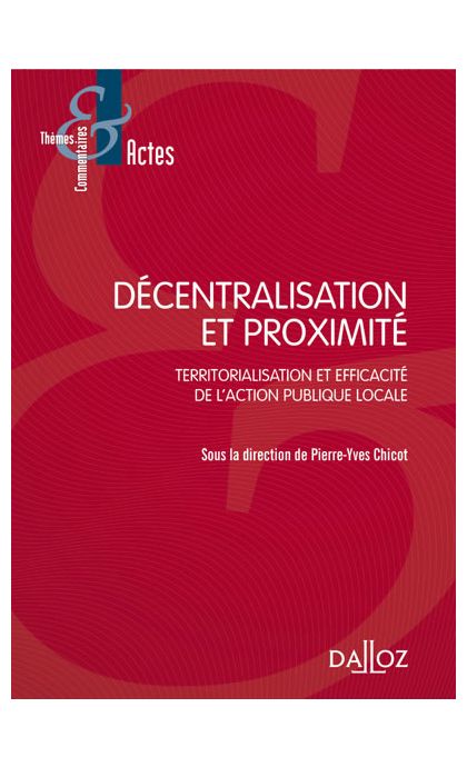 Décentralisation et proximité