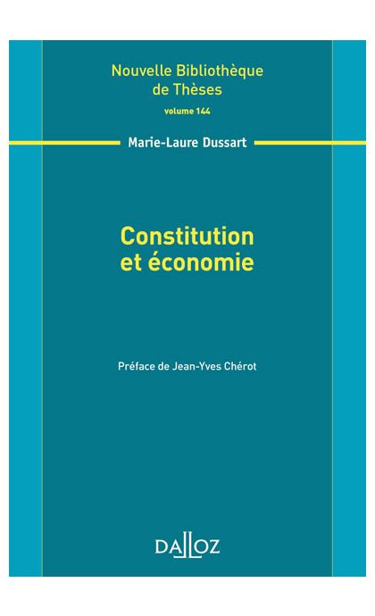 Constitution et économie. Volume 144
