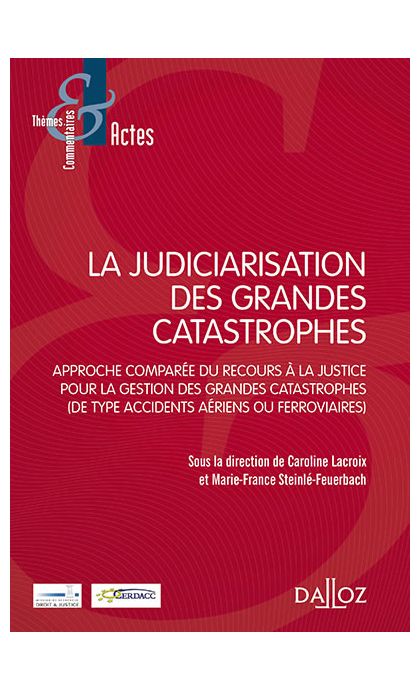 La judiciarisation des grandes catastrophes