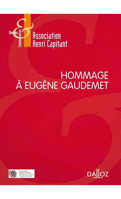 Hommage à Eugène Gaudemet
