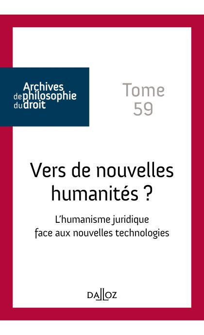 Vers de nouvelles humanités ? Tome 59