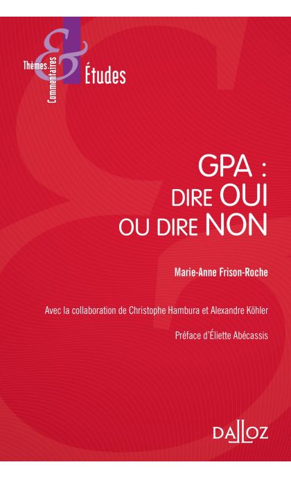 GPA: dire OUI ou dire NON