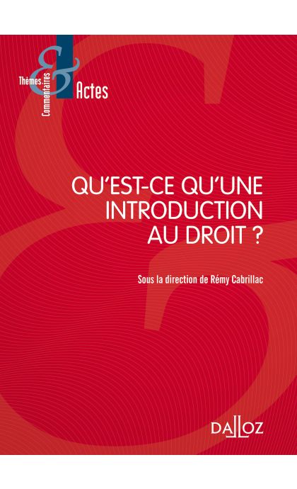 Qu'est-ce qu'une introduction au droit ?