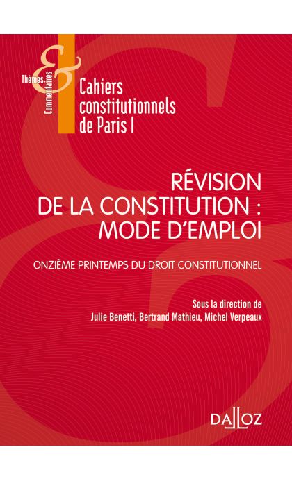 Révision de la constitution : mode d'emploi