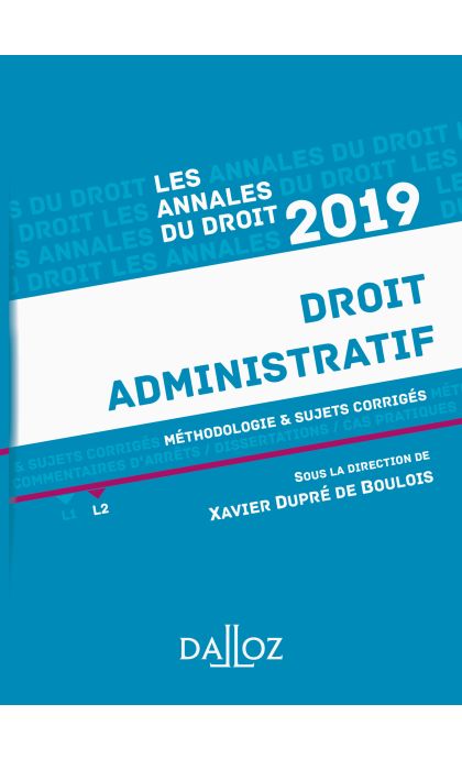 Annales Droit administratif 2019