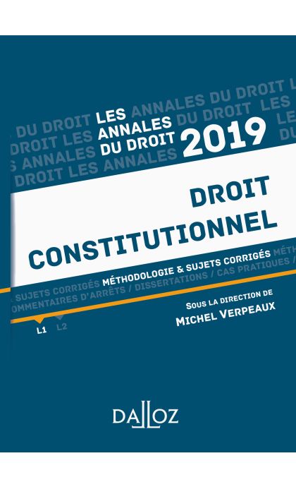 Annales Droit constitutionnel 2019