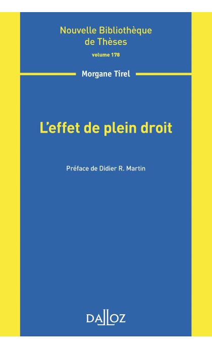 L'effet de plein droit - Volume 178
