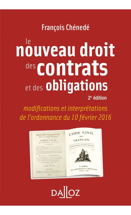 Le nouveau droit des contrats et des obligations