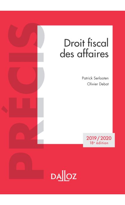 Droit fiscal des affaires 2019/2020
