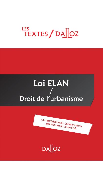 Loi ELAN / Droit de l'urbanisme