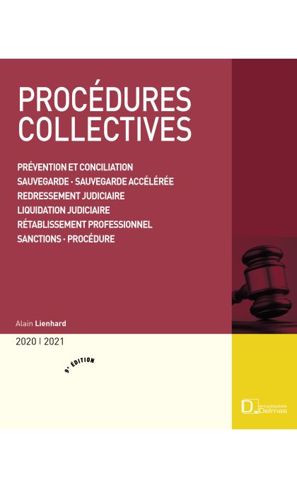 Procédures collectives 2020/2021. Prévention et conciliation . Sauvegarde . Sauvegarde financière