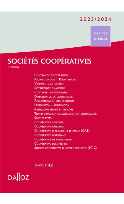 Sociétés coopératives 2023/2024