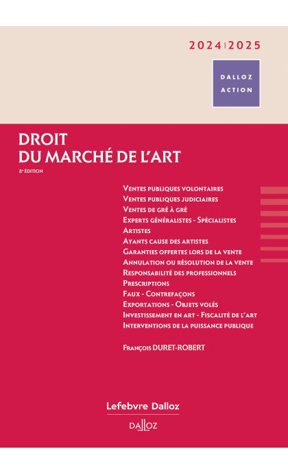 Droit du marché de l'art 2024/2025