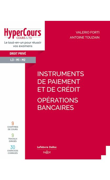 Instruments de paiement et de crédit - Opérations bancaires