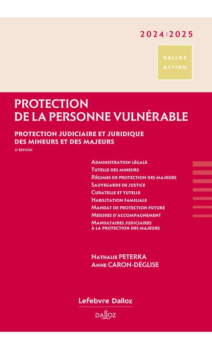 Protection de la personne vulnérable 2024/2025