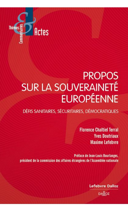 Propos sur la souveraineté européenne