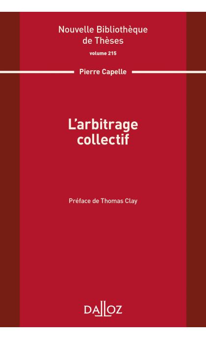 Larbitrage collectif. Volume 215