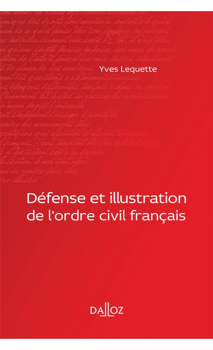 Défense et illustration de l'ordre civil français