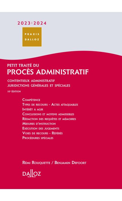 Petit traité du procès administratif 2023/24
