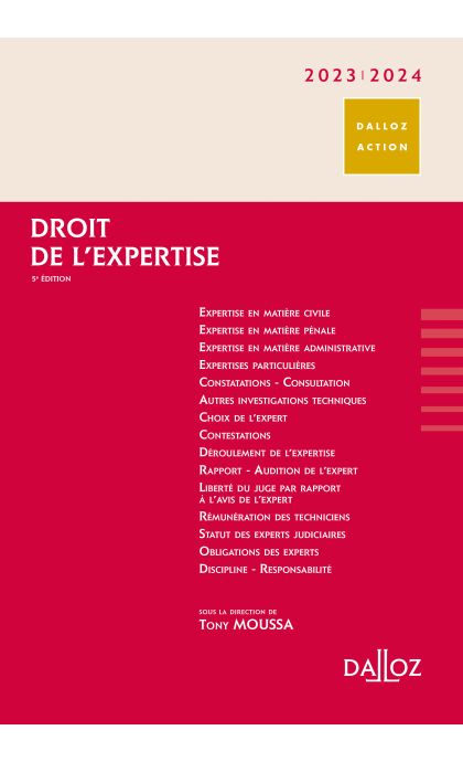 Droit de l'expertise 2023/2024