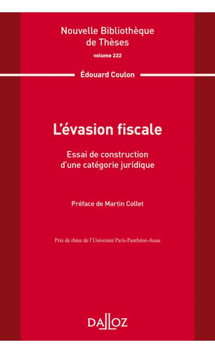 Lévasion fiscale. Volume 222