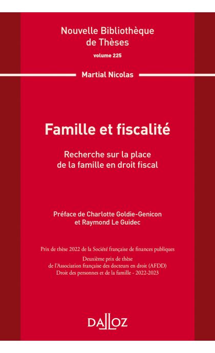 Famille et fiscalité. Volume 225